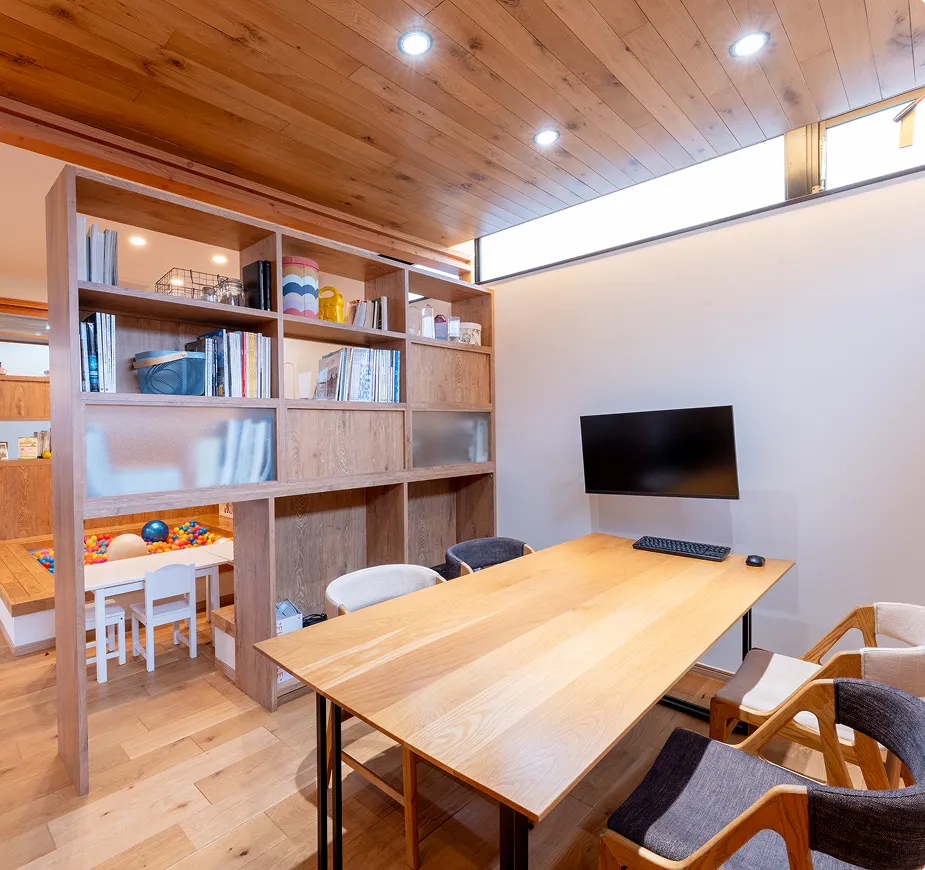 ゆったりとした打ち合わせスペース