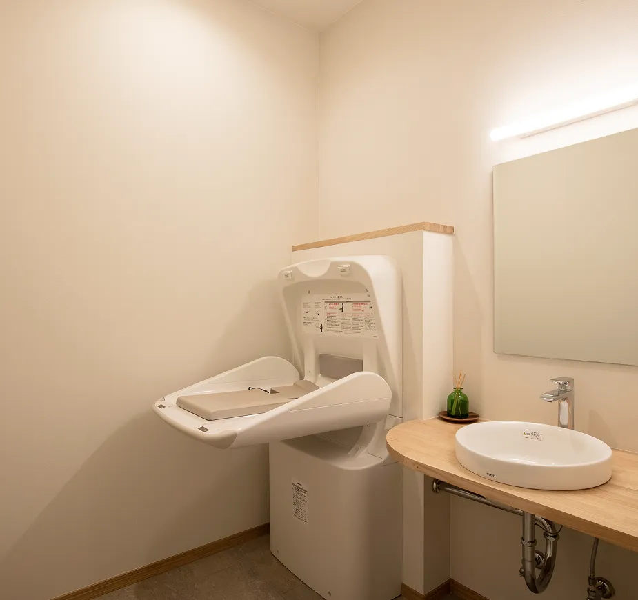 お子さま連れでも安心の設備