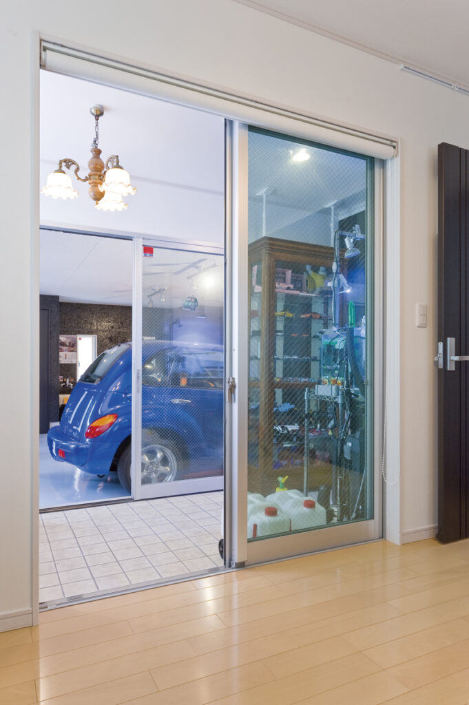 ビルトインガレージの家-眺め