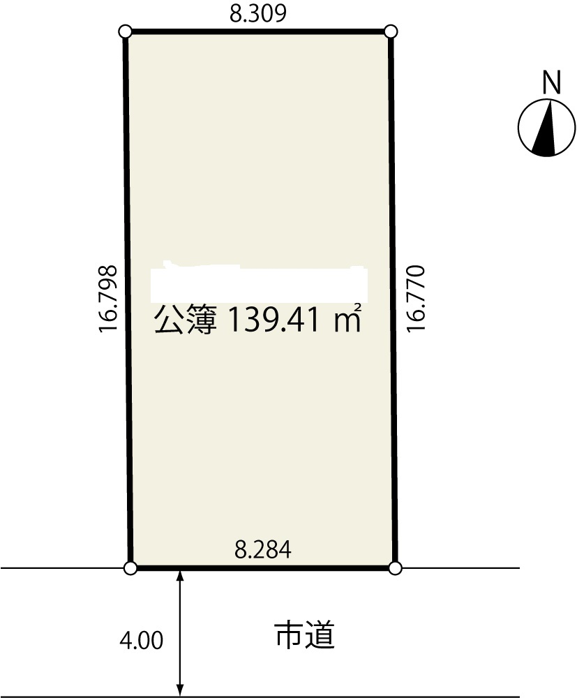 海老名市東柏ヶ谷(さがみ野駅)-建築条件付売地-区画図