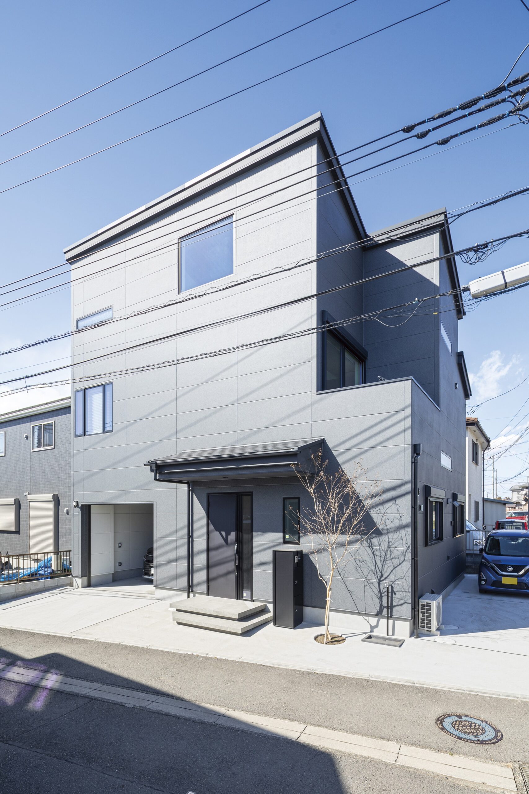 外観 大空間の注文住宅（神奈川）。家族と趣味に寄り添ったこだわり設計。